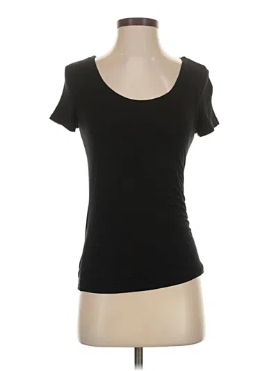 Pre-owned Maurices Short Sleeve Top Black Scoop Neck Tops