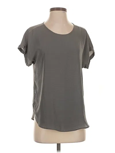 Pre-owned Maurices Short Sleeve Top Gray Crew Neck Tops