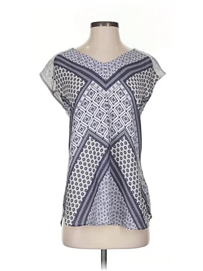 Pre-owned Maurices Short Sleeve Top Gray Square Neckline Tops