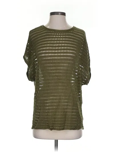 Pre-owned Maurices Short Sleeve Top Green Square Neckline Tops