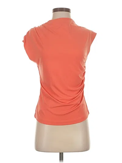 Pre-owned Maurices Short Sleeve Top Orange Cowl Neck Tops