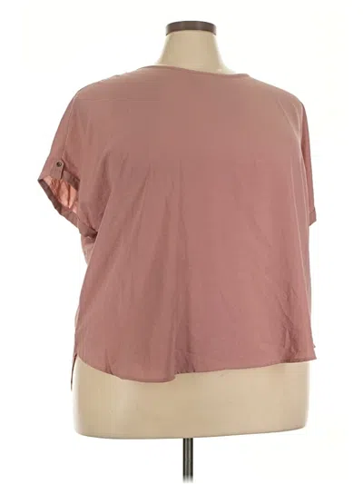Pre-owned Maurices Short Sleeve Top Pink Keyhole Neckline Tops