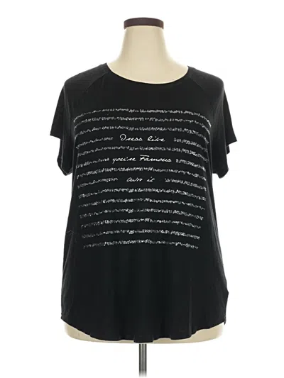 Pre-owned Maurices Short Sleeve T-shirt In Black