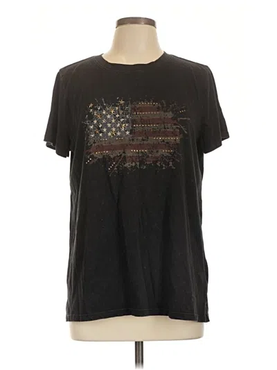 Pre-owned Maurices Short Sleeve T-shirt In Black