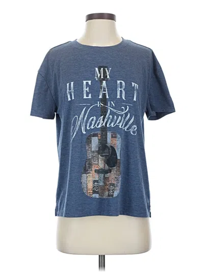 Pre-owned Maurices Short Sleeve T-shirt In Blue