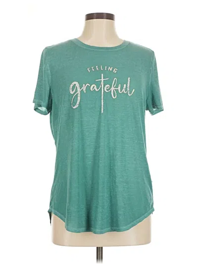 Pre-owned Maurices Short Sleeve T-shirt In Blue