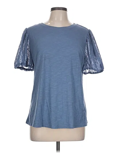 Pre-owned Maurices Short Sleeve T-shirt In Blue