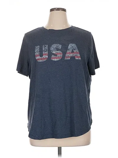 Pre-owned Maurices Short Sleeve T-shirt In Blue