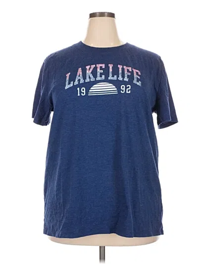 Pre-owned Maurices Short Sleeve T-shirt In Blue