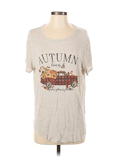 Pre-owned Maurices Short Sleeve T-shirt In Brown