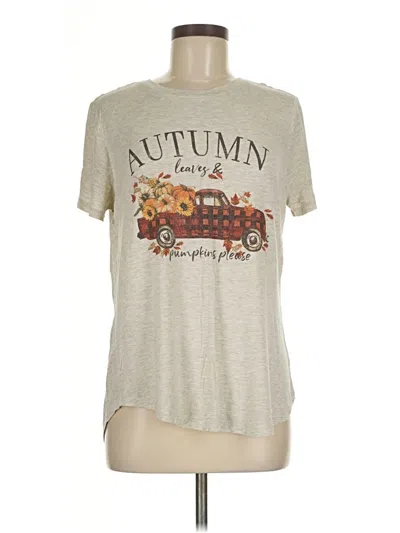 Pre-owned Maurices Short Sleeve T-shirt In Brown