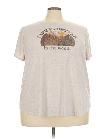 Pre-owned Maurices Short Sleeve T-shirt In Brown