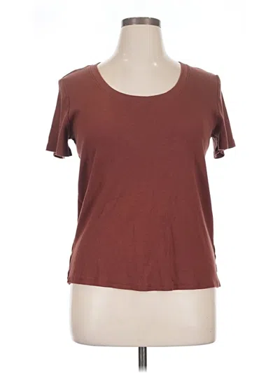 Pre-owned Maurices Short Sleeve T-shirt In Brown