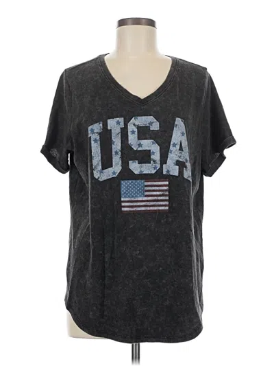 Pre-owned Maurices Short Sleeve T-shirt In Gray