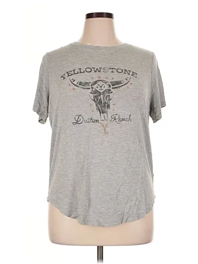 Pre-owned Maurices Short Sleeve T-shirt In Gray