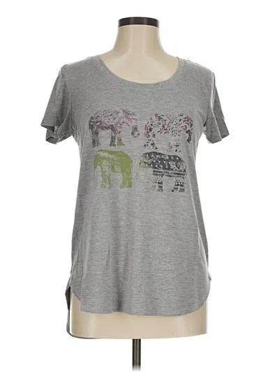 Pre-owned Maurices Short Sleeve T-shirt In Gray