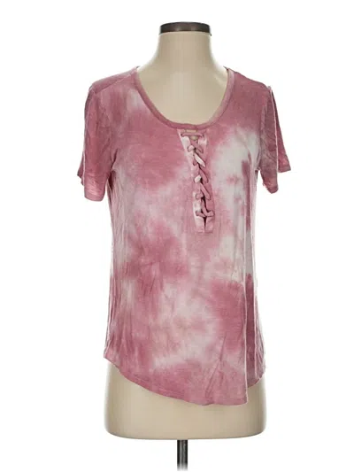 Pre-owned Maurices Short Sleeve T-shirt In Pink