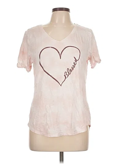Pre-owned Maurices Short Sleeve T-shirt In Pink