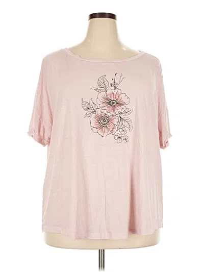 Pre-owned Maurices Short Sleeve T-shirt In Pink