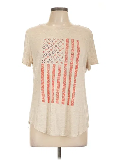 Pre-owned Maurices Short Sleeve T-shirt In White