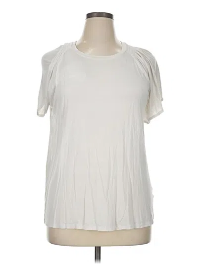Pre-owned Maurices Short Sleeve T-shirt In White