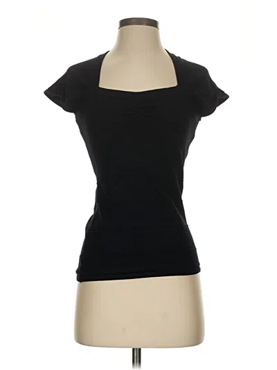 Pre-owned Maurices Short Sleeve Turtleneck In Black