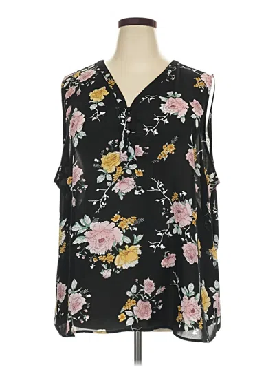 Pre-owned Maurices Sleeveless Blouse In Black