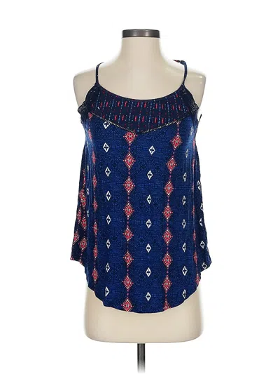 Pre-owned Maurices Sleeveless Blouse In Blue