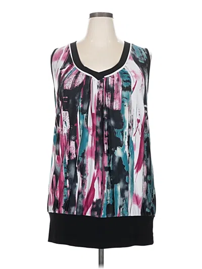 Pre-owned Maurices Sleeveless Blouse In Blue