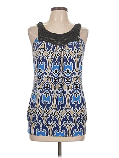 Pre-owned Maurices Sleeveless Blouse In Blue
