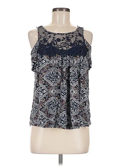 Pre-owned Maurices Sleeveless Blouse In Blue