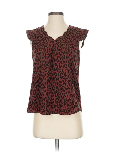 Pre-owned Maurices Sleeveless Blouse In Brown