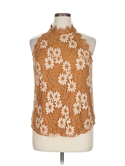 Pre-owned Maurices Sleeveless Blouse In Brown