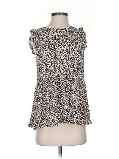 Pre-owned Maurices Sleeveless Blouse In Brown