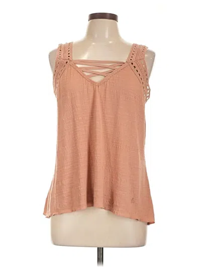 Pre-owned Maurices Sleeveless Blouse In Brown
