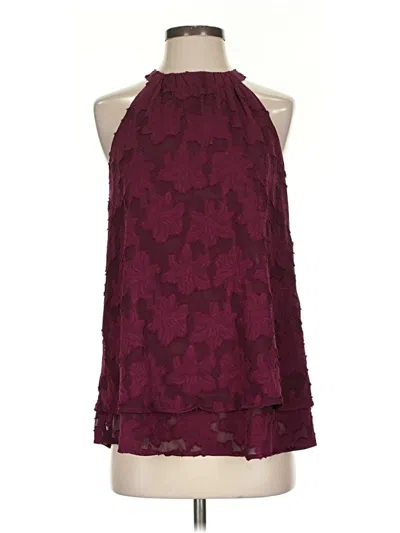 Pre-owned Maurices Sleeveless Blouse In Burgundy
