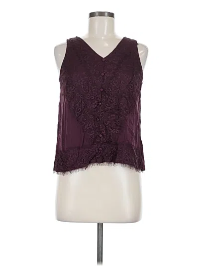 Pre-owned Maurices Sleeveless Blouse In Burgundy