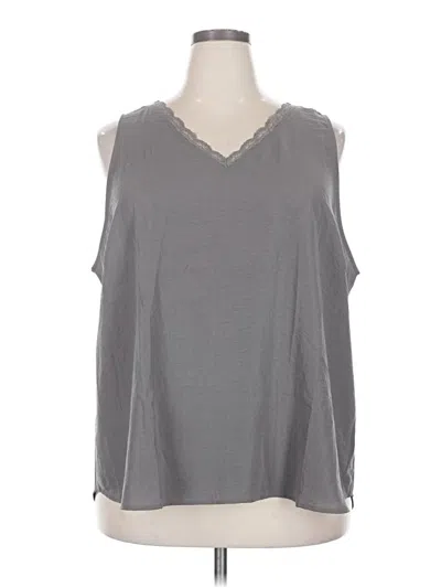 Pre-owned Maurices Sleeveless Blouse In Gray