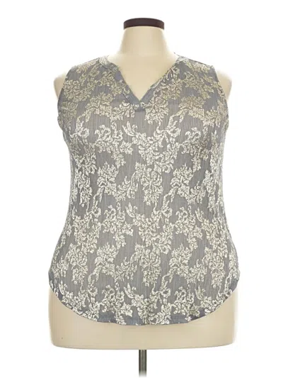 Maurices Sleeveless Blouse In Gray