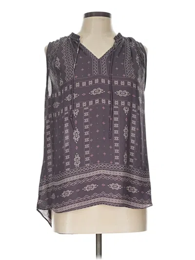 Pre-owned Maurices Sleeveless Blouse In Gray