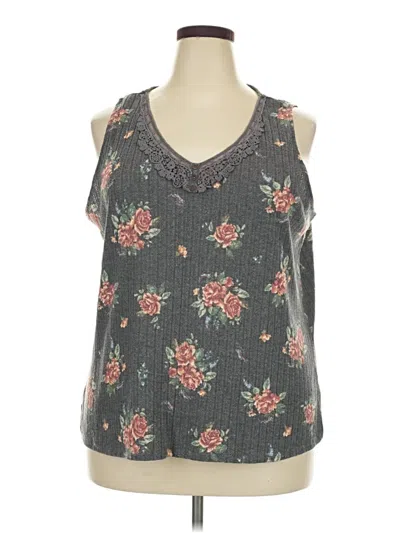 Pre-owned Maurices Sleeveless Blouse In Gray