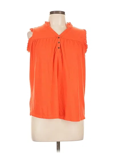 Pre-owned Maurices Sleeveless Blouse In Orange
