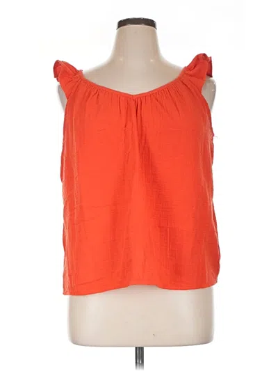 Pre-owned Maurices Sleeveless Blouse In Orange