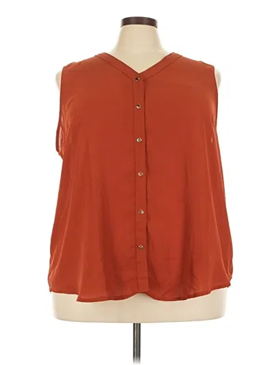 Pre-owned Maurices Sleeveless Blouse In Orange