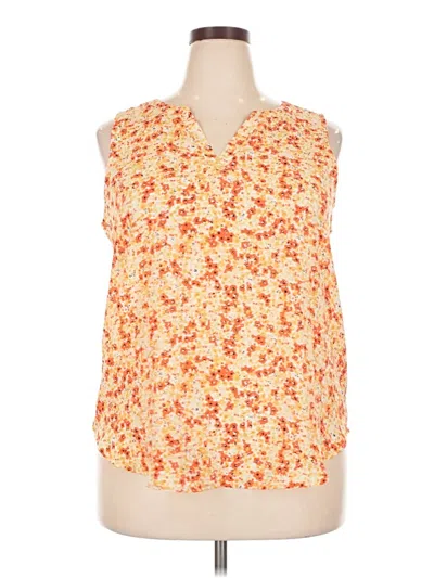 Pre-owned Maurices Sleeveless Blouse In Orange