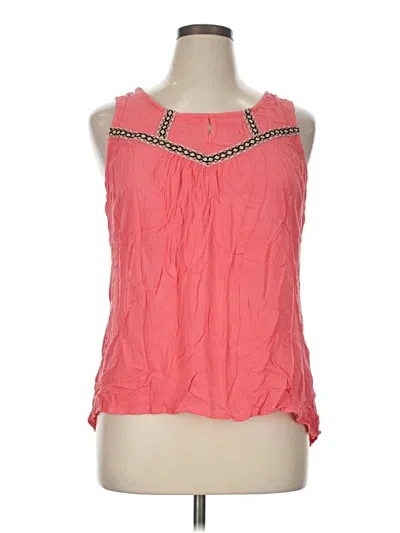 Maurices Sleeveless Blouse In Pink
