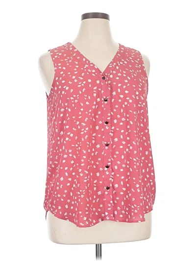 Pre-owned Maurices Sleeveless Blouse In Pink