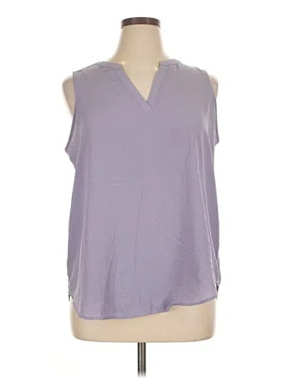 Pre-owned Maurices Sleeveless Blouse In Purple