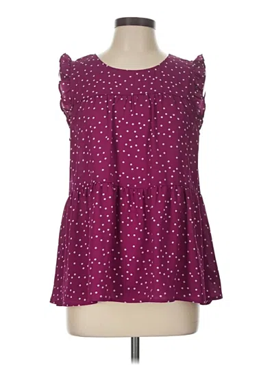 Pre-owned Maurices Sleeveless Blouse In Purple