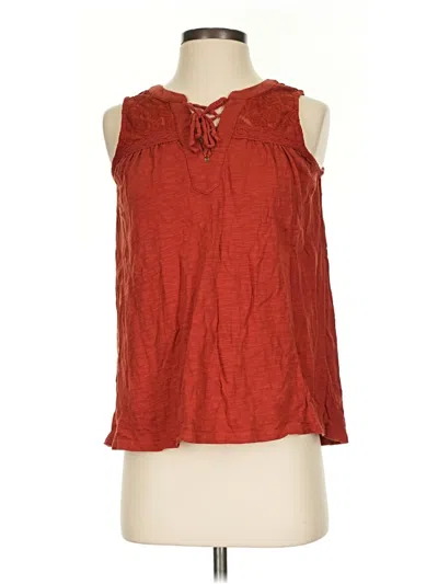 Pre-owned Maurices Sleeveless Blouse In Red